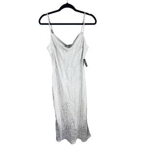 Express satin slip midi dress nwt sz M